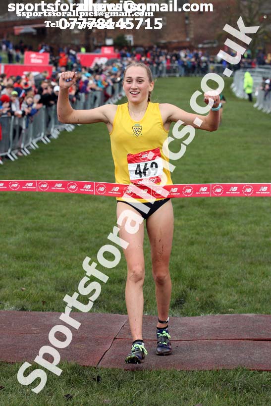 Intermediate girls 2019 New Balance English Schools Cross Country Champs, Temple Newsam, Leeds. Photo:  David T. Hewitson/Sports for All Pics